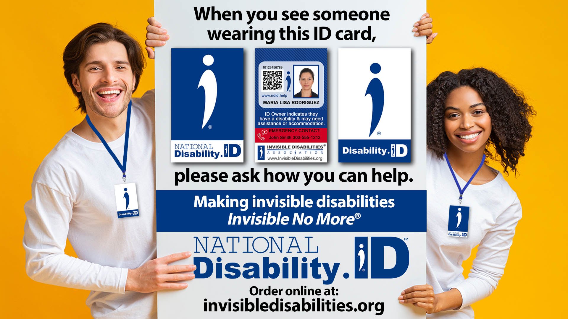 Disability ID Card - National Disability ID - Promo - Invisible Disabilities Association