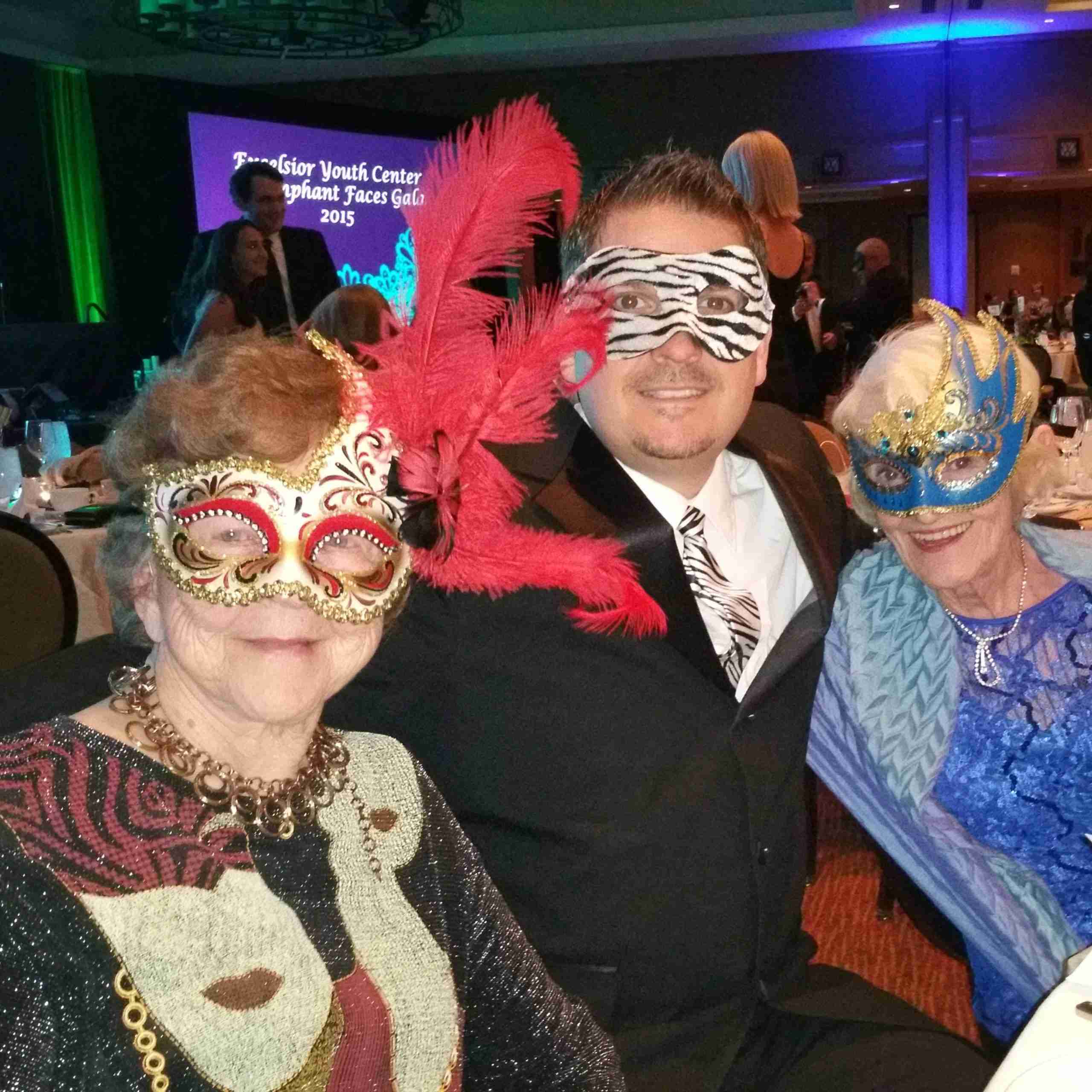 LaFawn Biddle and Wayne Connell at masquerade event - Invisible Disabilities Association