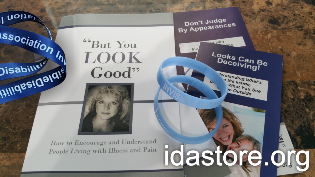 IDA Store - But You LOOK Good Book - Wristbands - Pamphlets - Lanyards - Lapel Pins - Invisible Disabilities Association