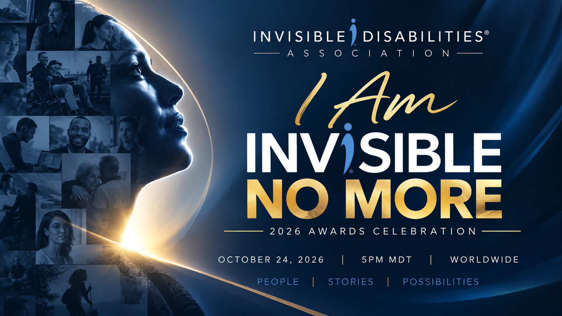 I Am Invisible No More - 2026 Awards Celebration - An Evening with Invisible Disabilities - Oct 24 - 2026